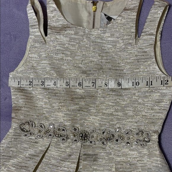 Rare Editions Shimmering Silver Formal Dress - Picture 10 of 14